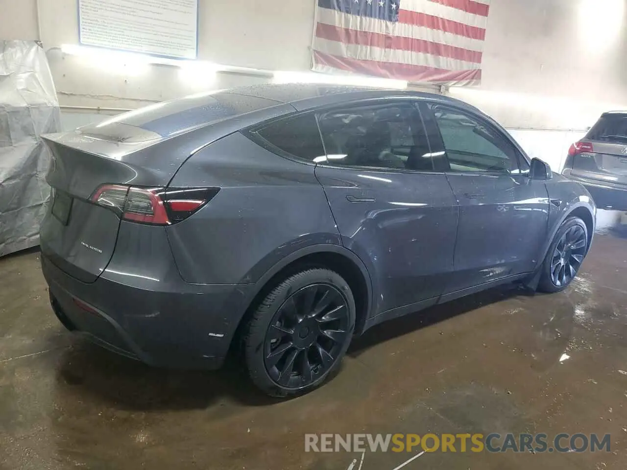 3 fotografías del automóvil dañado 5YJYGDEE6MF298300 TESLA MODEL Y 2021