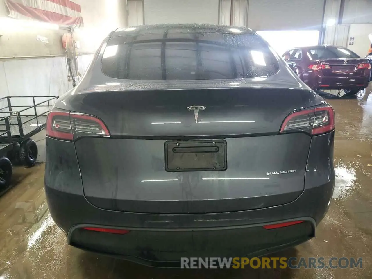 6 fotografías del automóvil dañado 5YJYGDEE6MF298300 TESLA MODEL Y 2021