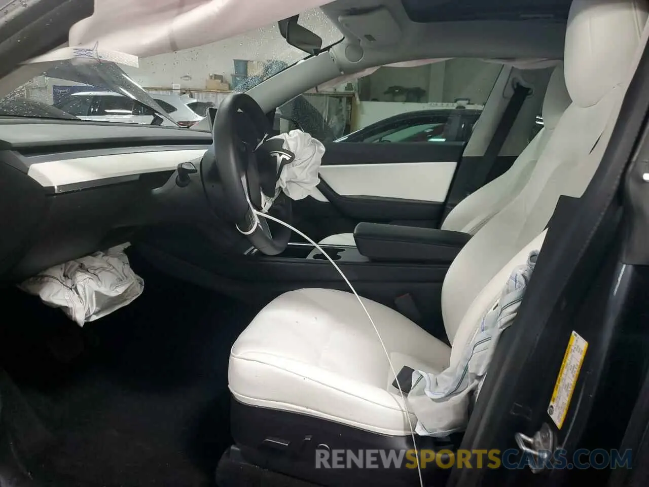 7 fotografías del automóvil dañado 5YJYGDEE6MF298300 TESLA MODEL Y 2021