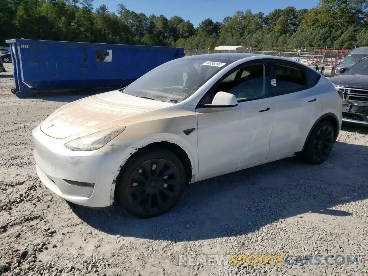 1 fotografías del automóvil dañado 5YJYGDEE6MF302085 TESLA MODEL Y 2021