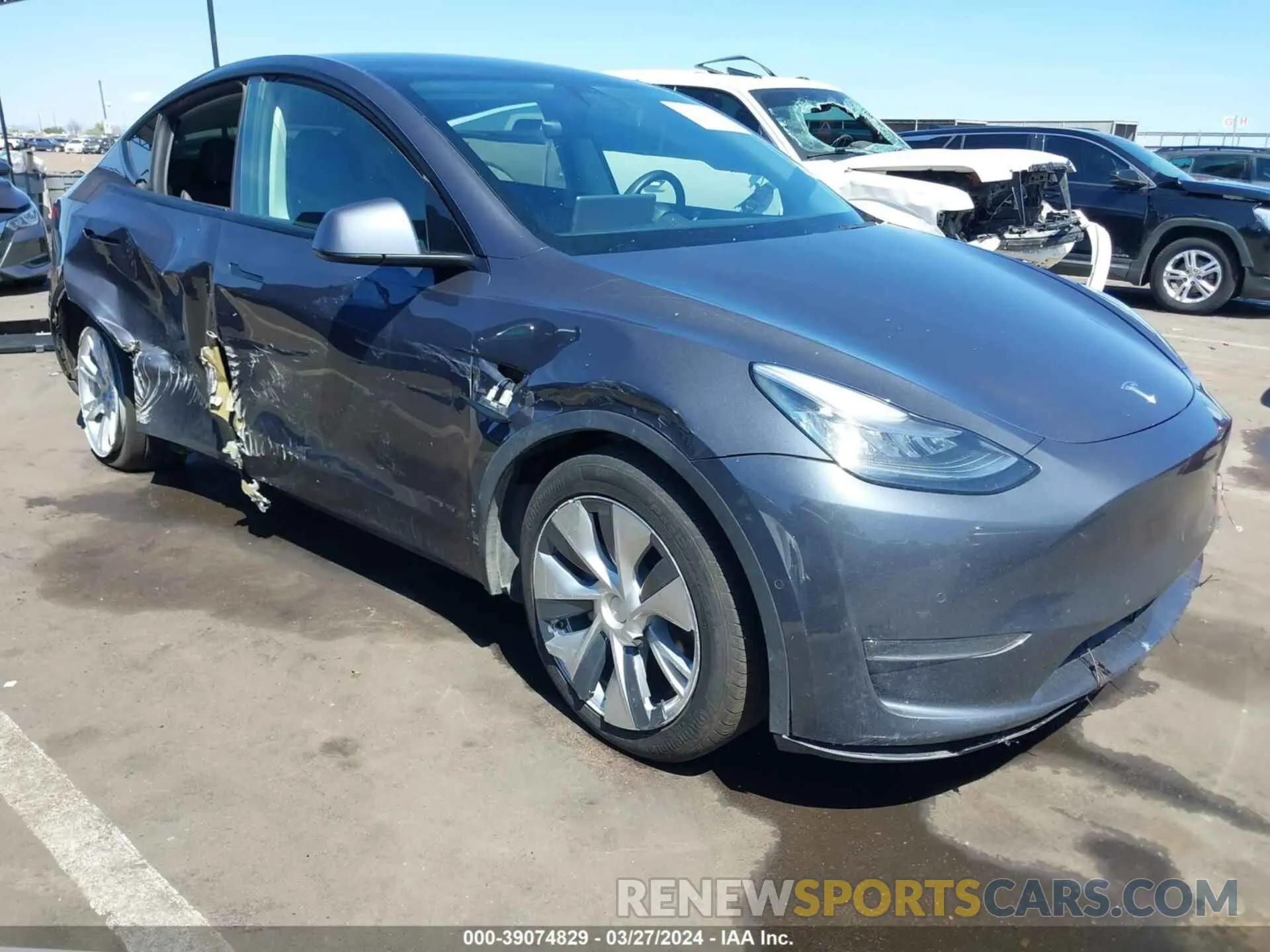 1 fotografías del automóvil dañado 5YJYGDEE7MF086599 TESLA MODEL Y 2021