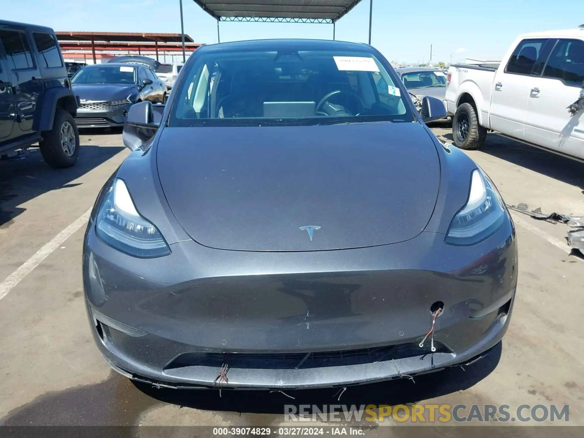 13 fotografías del automóvil dañado 5YJYGDEE7MF086599 TESLA MODEL Y 2021