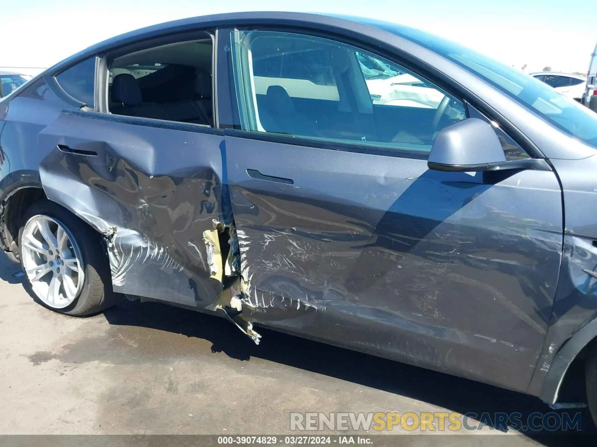 14 fotografías del automóvil dañado 5YJYGDEE7MF086599 TESLA MODEL Y 2021