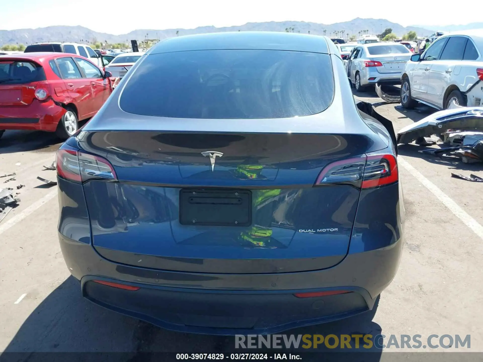 17 fotografías del automóvil dañado 5YJYGDEE7MF086599 TESLA MODEL Y 2021