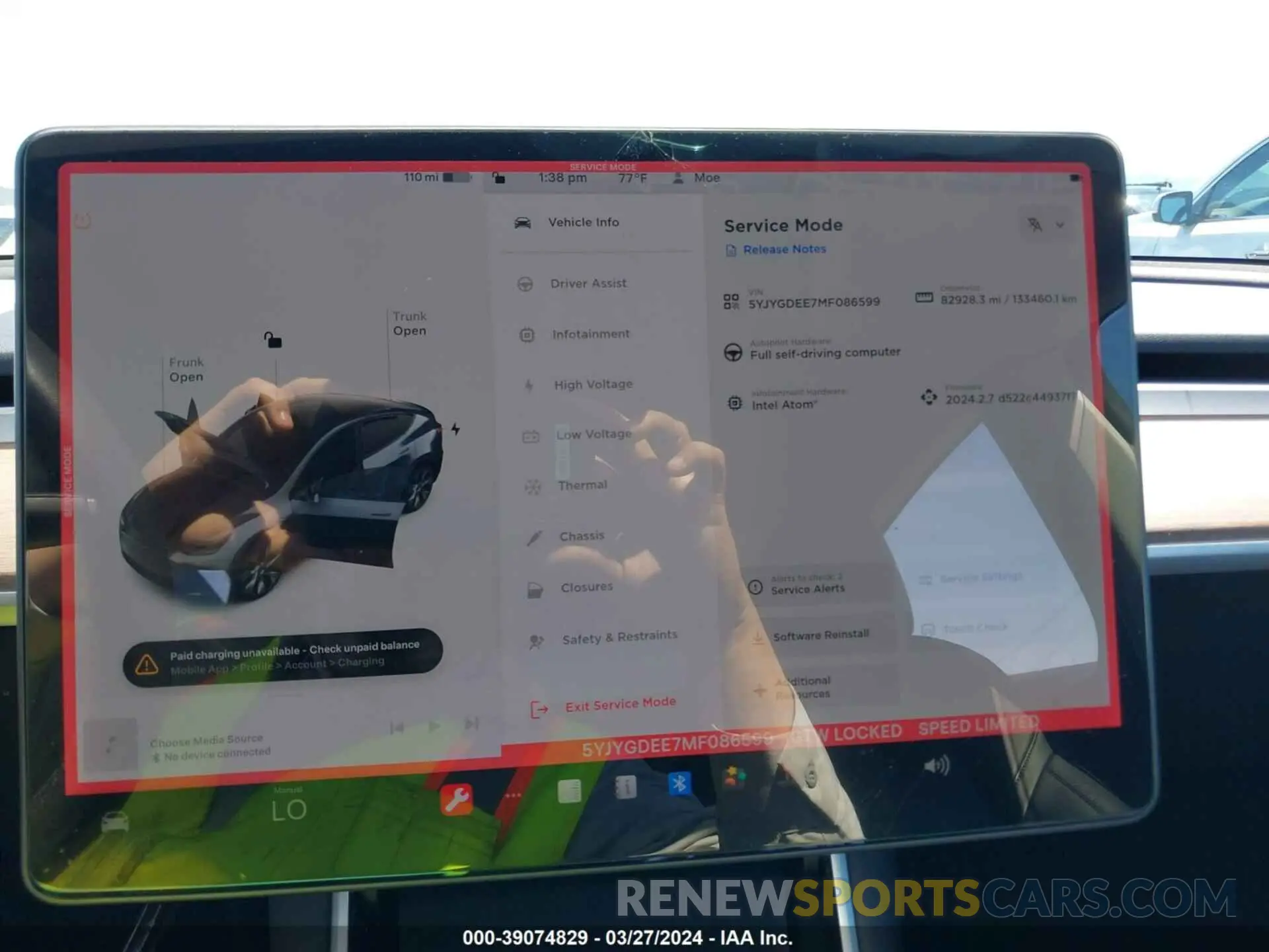 19 fotografías del automóvil dañado 5YJYGDEE7MF086599 TESLA MODEL Y 2021