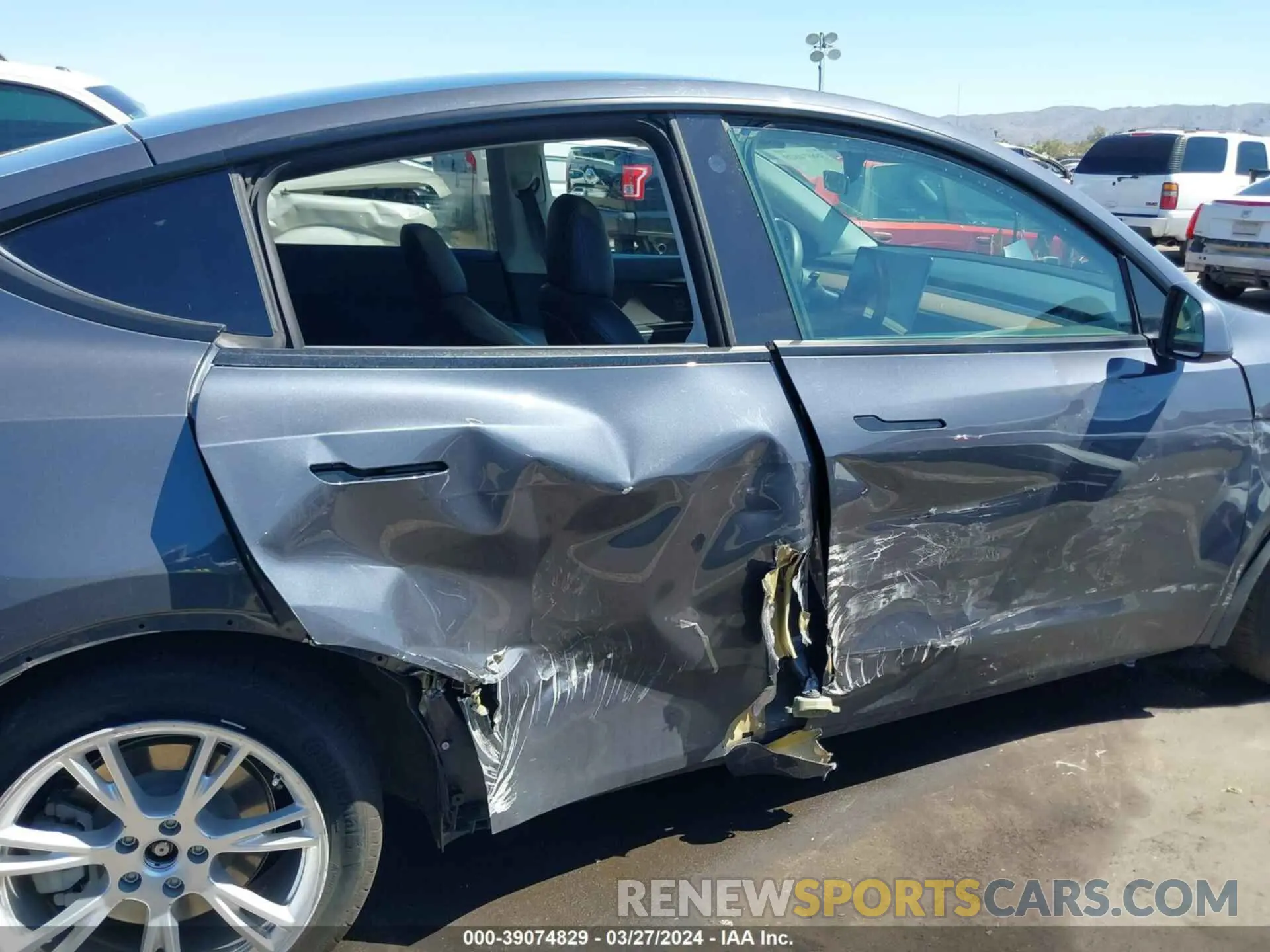 6 fotografías del automóvil dañado 5YJYGDEE7MF086599 TESLA MODEL Y 2021