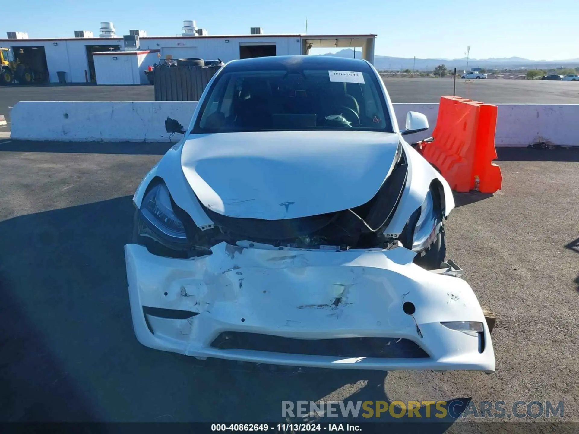 12 fotografías del automóvil dañado 5YJYGDEE7MF094346 TESLA MODEL Y 2021