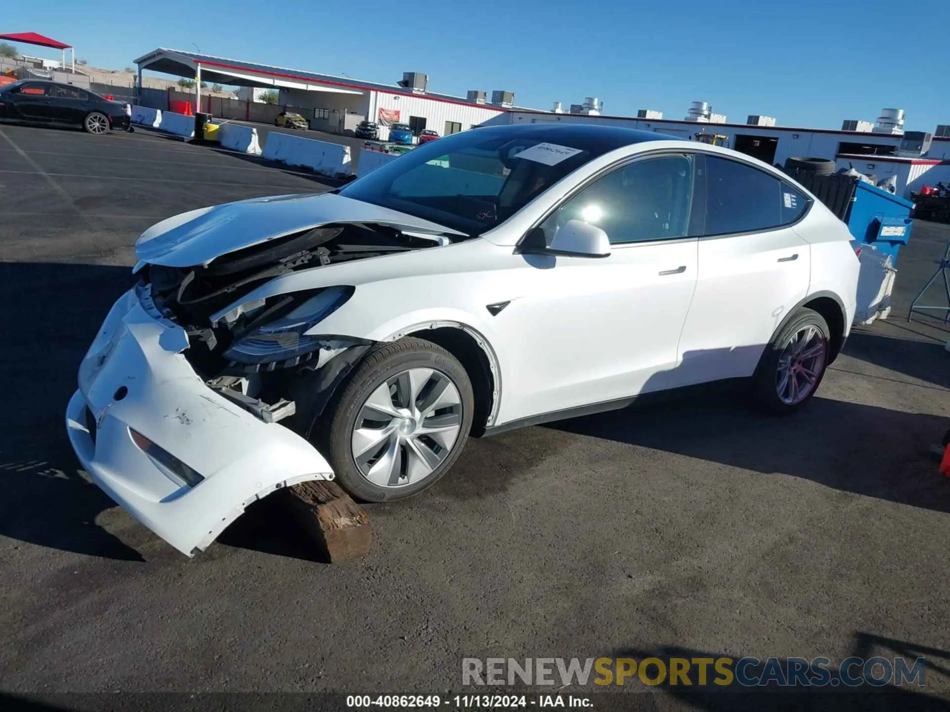 14 fotografías del automóvil dañado 5YJYGDEE7MF094346 TESLA MODEL Y 2021