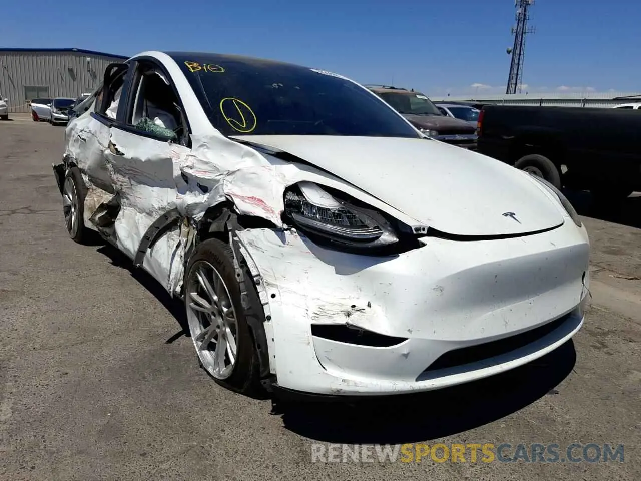 1 fotografías del automóvil dañado 5YJYGDEE7MF096601 TESLA MODEL Y 2021