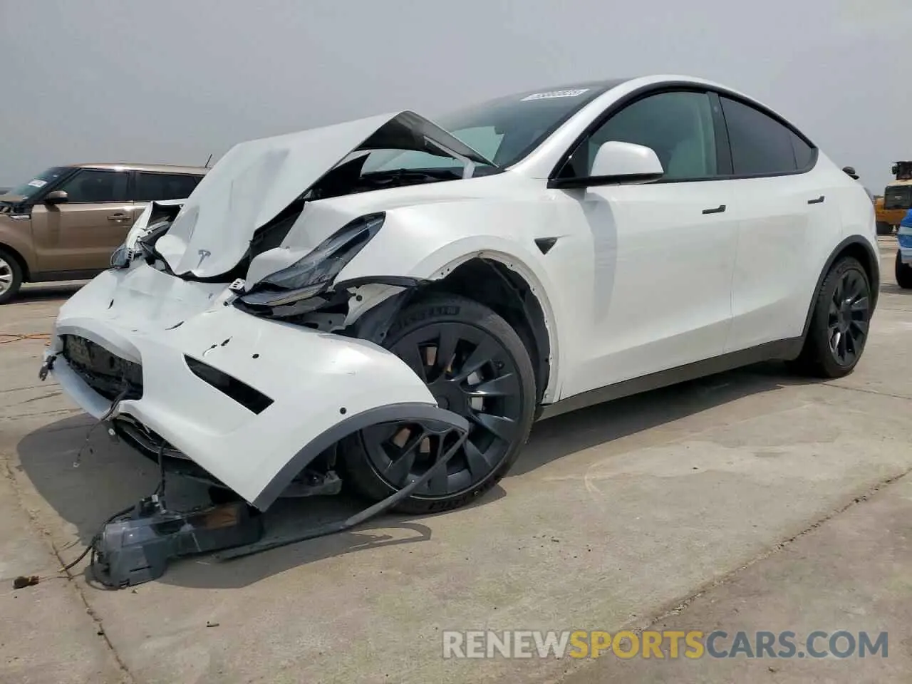 1 fotografías del automóvil dañado 5YJYGDEE7MF112425 TESLA MODEL Y 2021