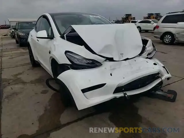 13 fotografías del automóvil dañado 5YJYGDEE7MF112425 TESLA MODEL Y 2021