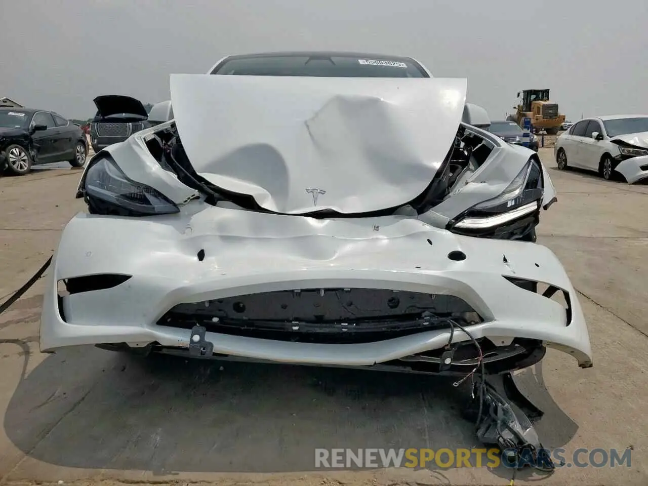 5 fotografías del automóvil dañado 5YJYGDEE7MF112425 TESLA MODEL Y 2021