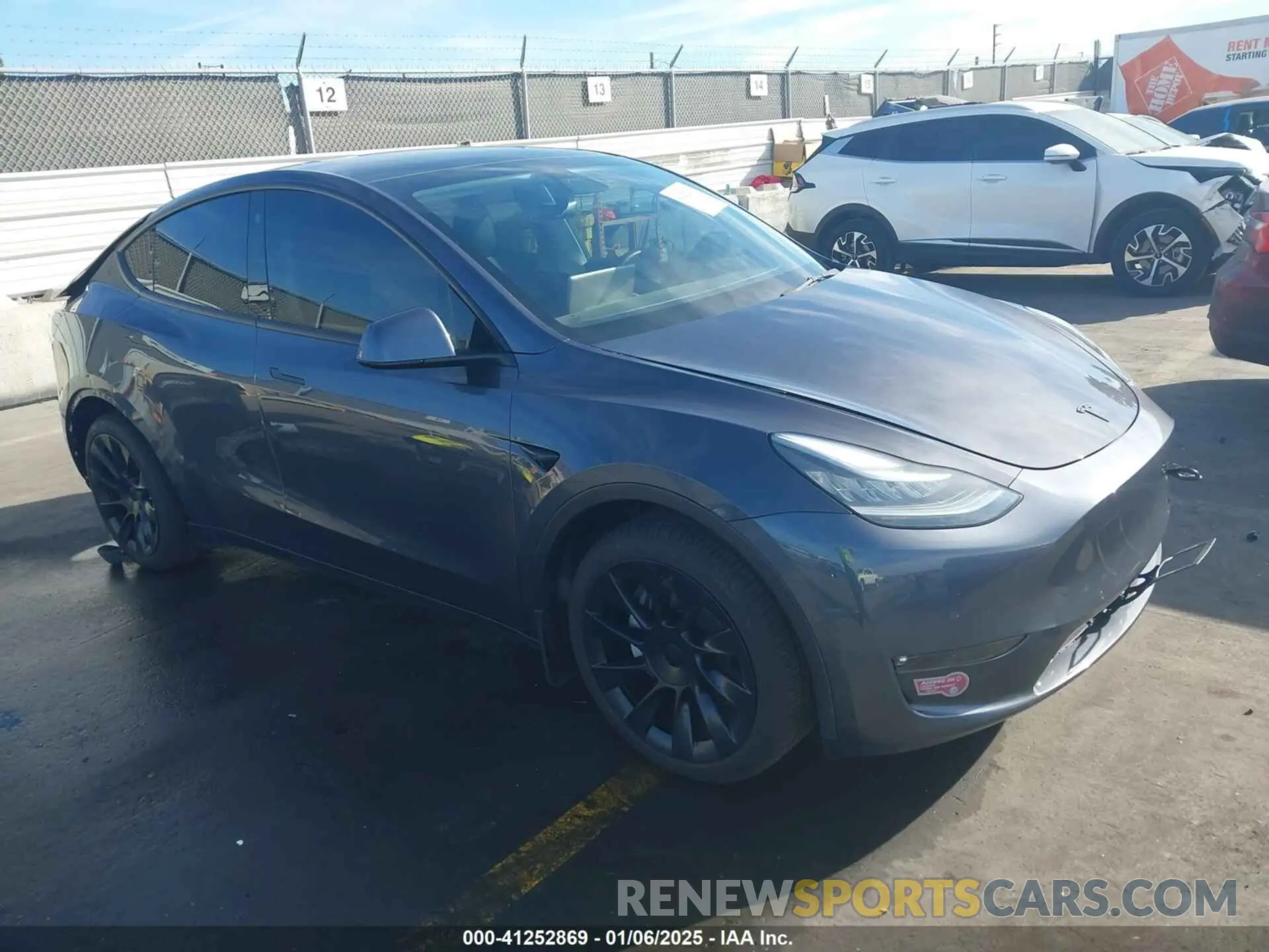 1 fotografías del automóvil dañado 5YJYGDEE7MF149037 TESLA MODEL Y 2021