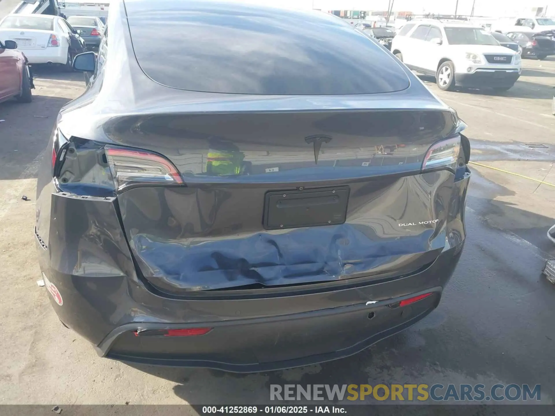 6 fotografías del automóvil dañado 5YJYGDEE7MF149037 TESLA MODEL Y 2021