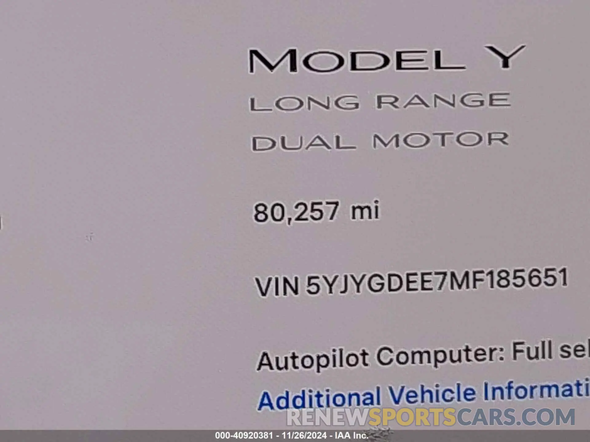 16 fotografías del automóvil dañado 5YJYGDEE7MF185651 TESLA MODEL Y 2021