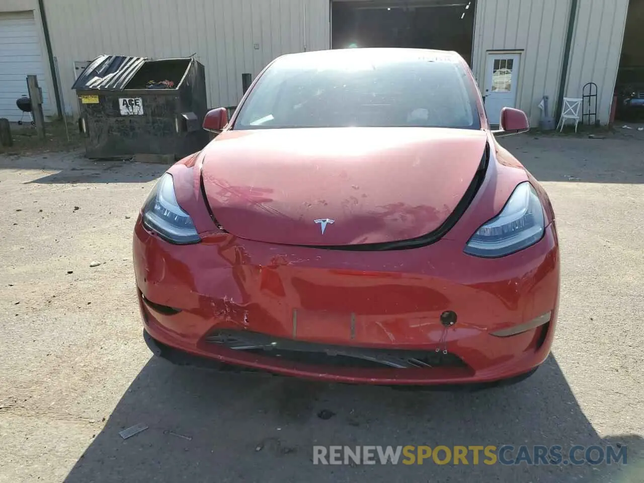 5 fotografías del automóvil dañado 5YJYGDEE7MF193295 TESLA MODEL Y 2021