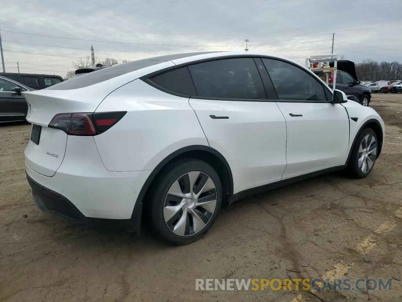3 fotografías del automóvil dañado 5YJYGDEE7MF220608 TESLA MODEL Y 2021
