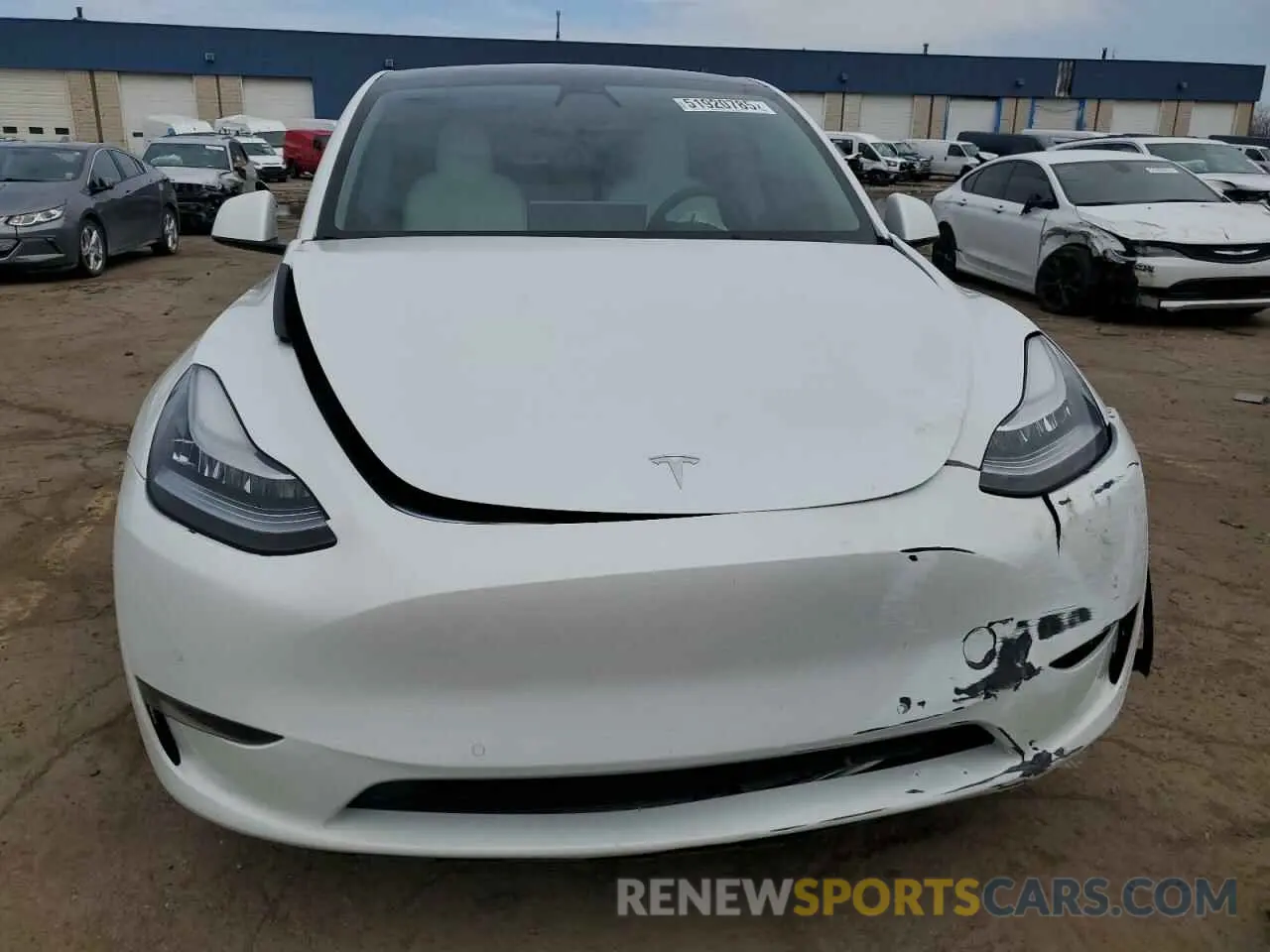 5 fotografías del automóvil dañado 5YJYGDEE7MF220608 TESLA MODEL Y 2021