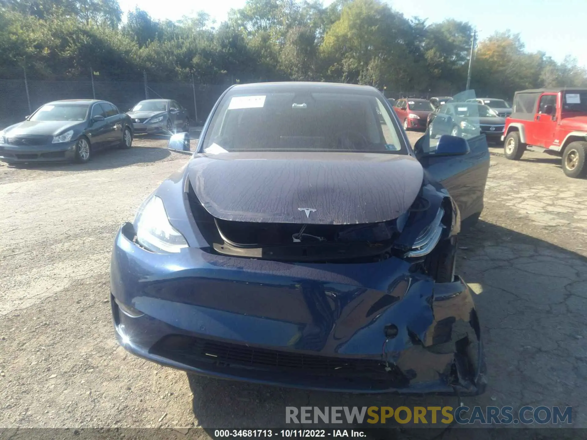 6 fotografías del automóvil dañado 5YJYGDEE7MF224562 TESLA MODEL Y 2021