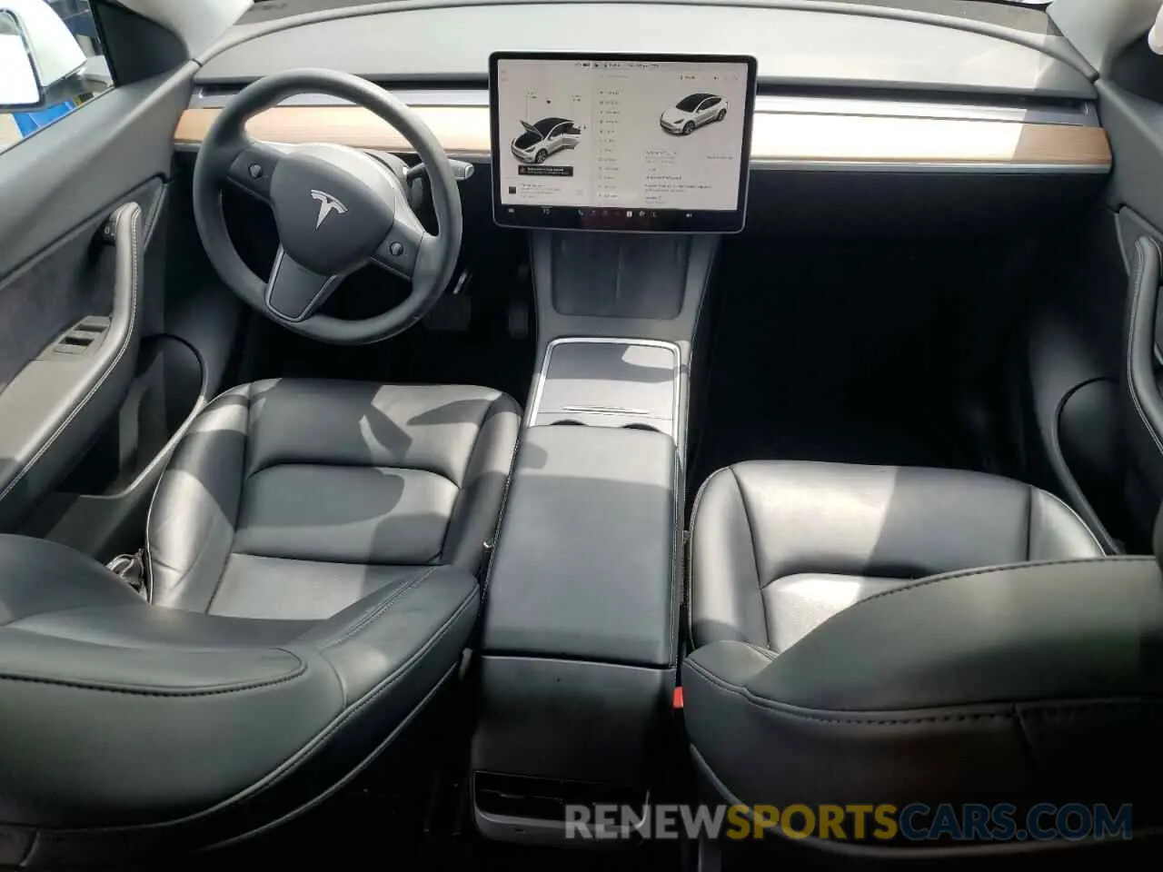 8 fotografías del automóvil dañado 5YJYGDEE7MF229986 TESLA MODEL Y 2021