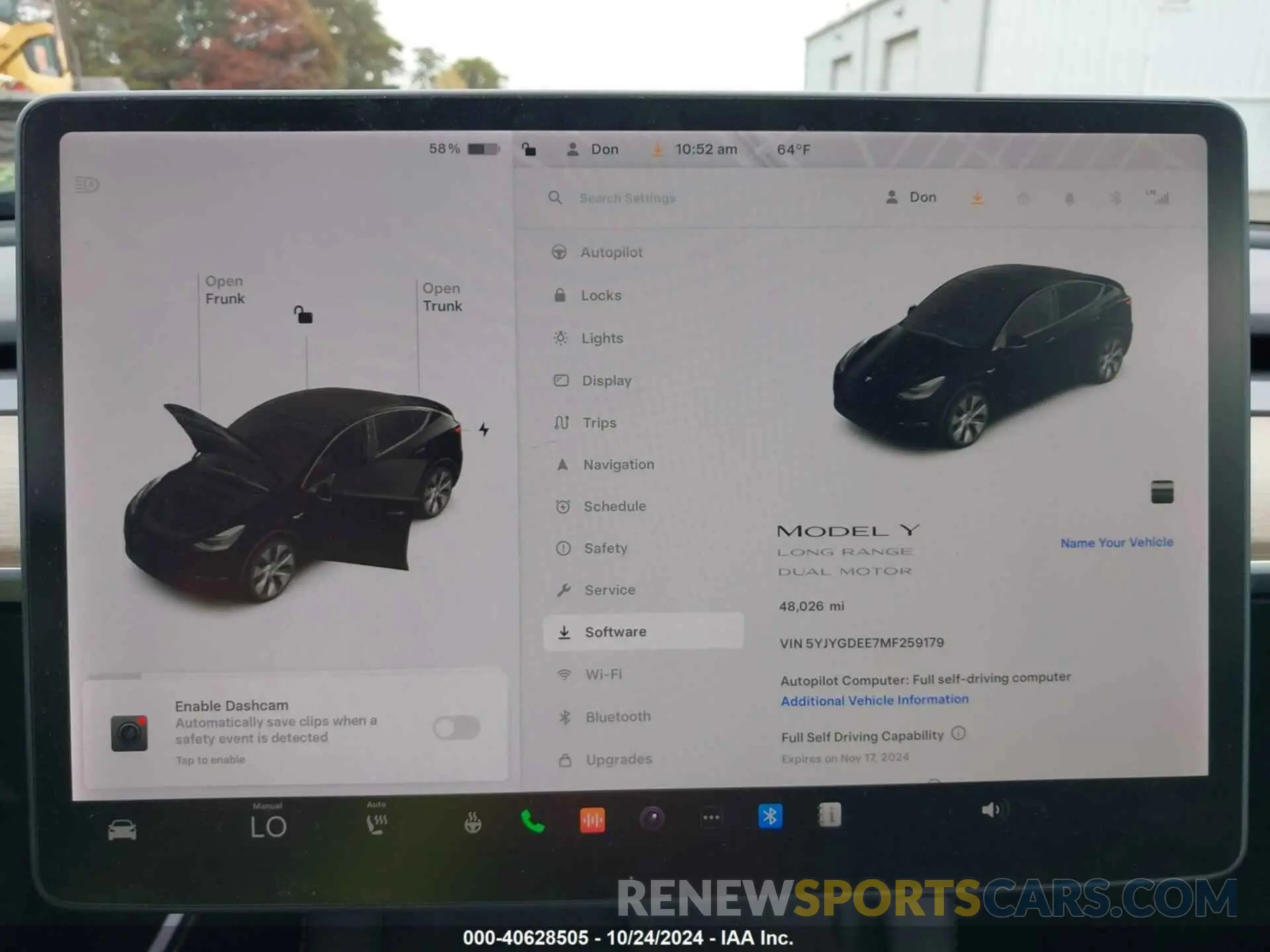 15 fotografías del automóvil dañado 5YJYGDEE7MF259179 TESLA MODEL Y 2021