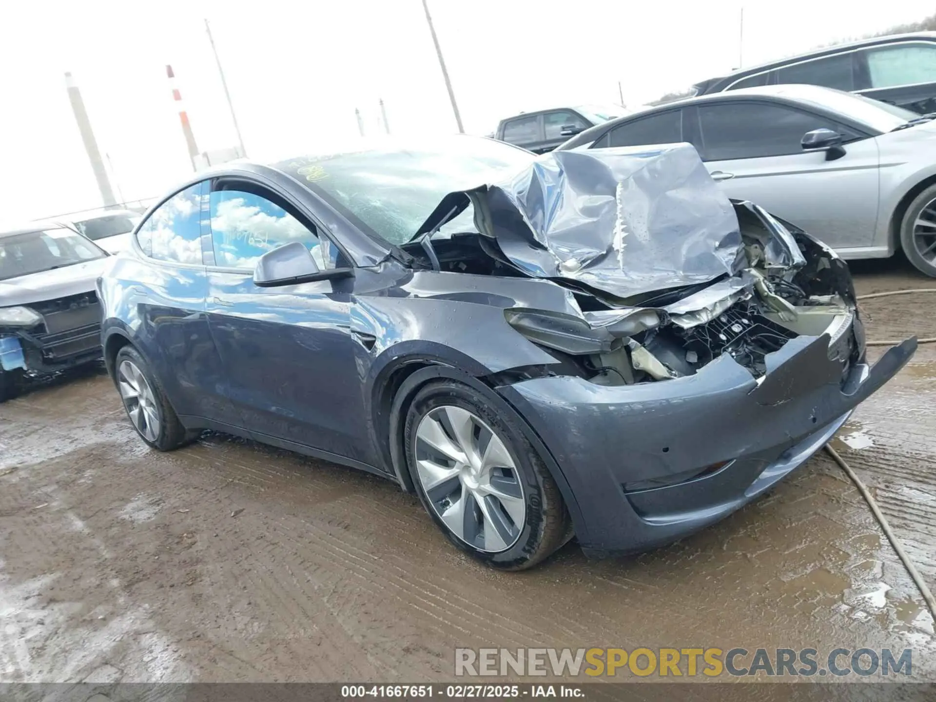 1 fotografías del automóvil dañado 5YJYGDEE7MF298130 TESLA MODEL Y 2021