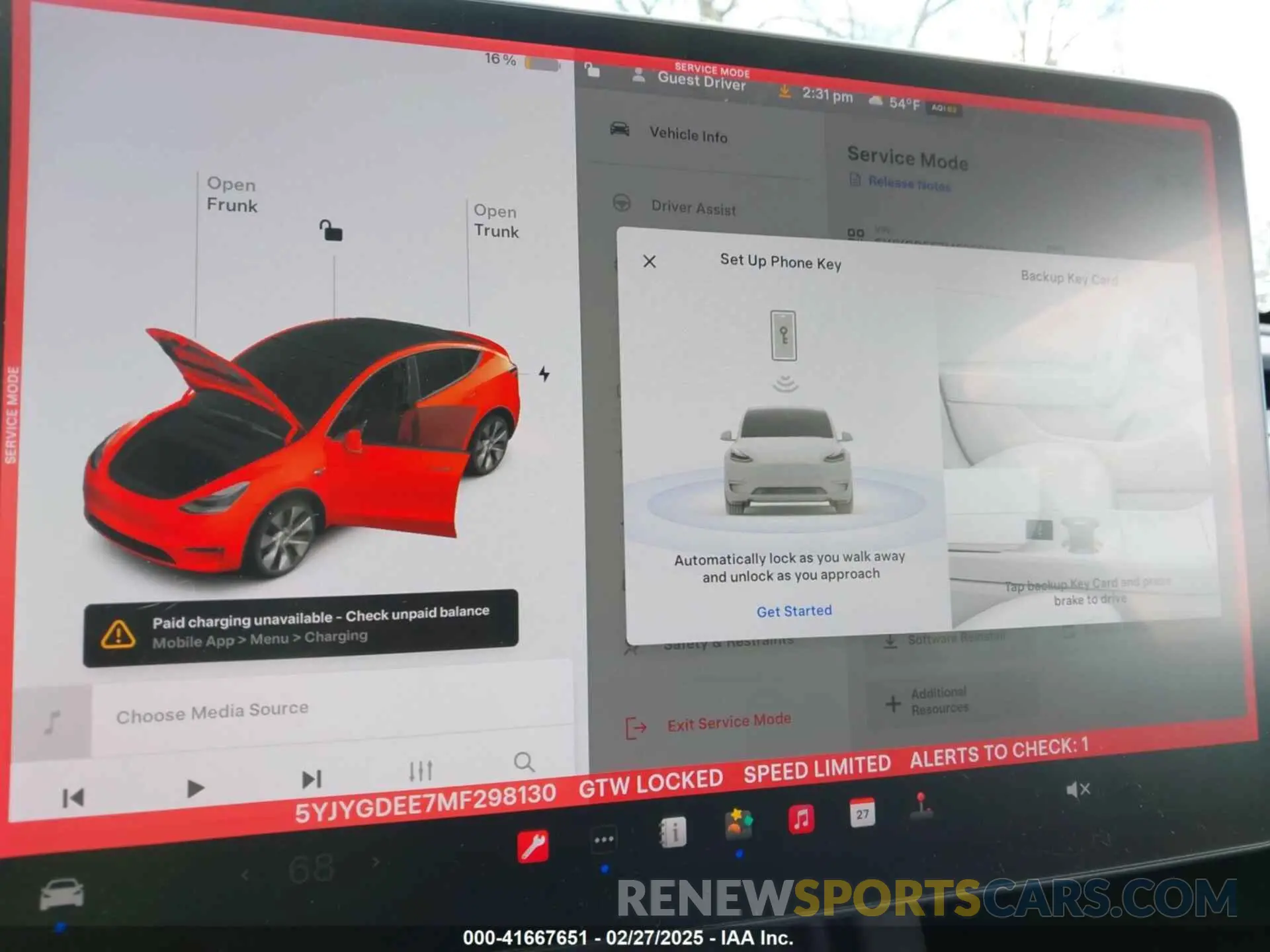 7 fotografías del automóvil dañado 5YJYGDEE7MF298130 TESLA MODEL Y 2021