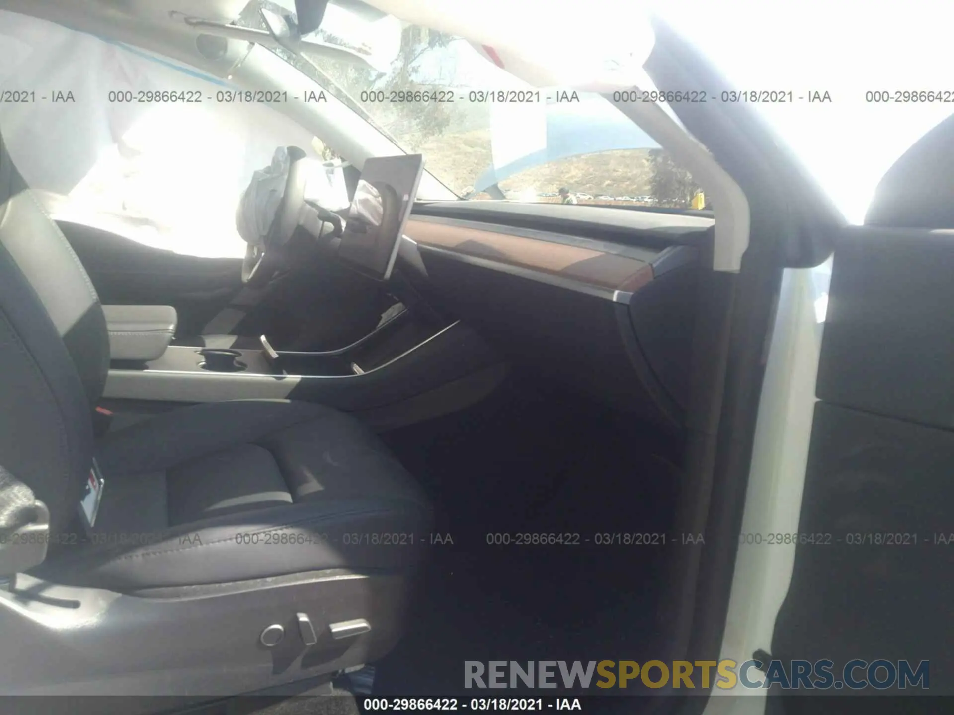 5 fotografías del automóvil dañado 5YJYGDEE8MF063414 TESLA MODEL Y 2021
