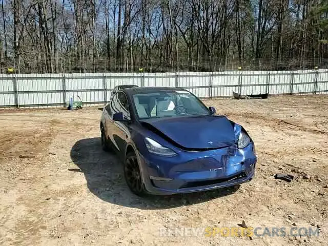 10 fotografías del automóvil dañado 5YJYGDEE8MF067432 TESLA MODEL Y 2021