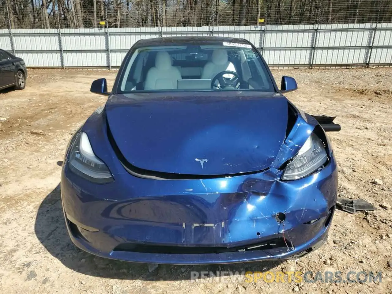 5 fotografías del automóvil dañado 5YJYGDEE8MF067432 TESLA MODEL Y 2021