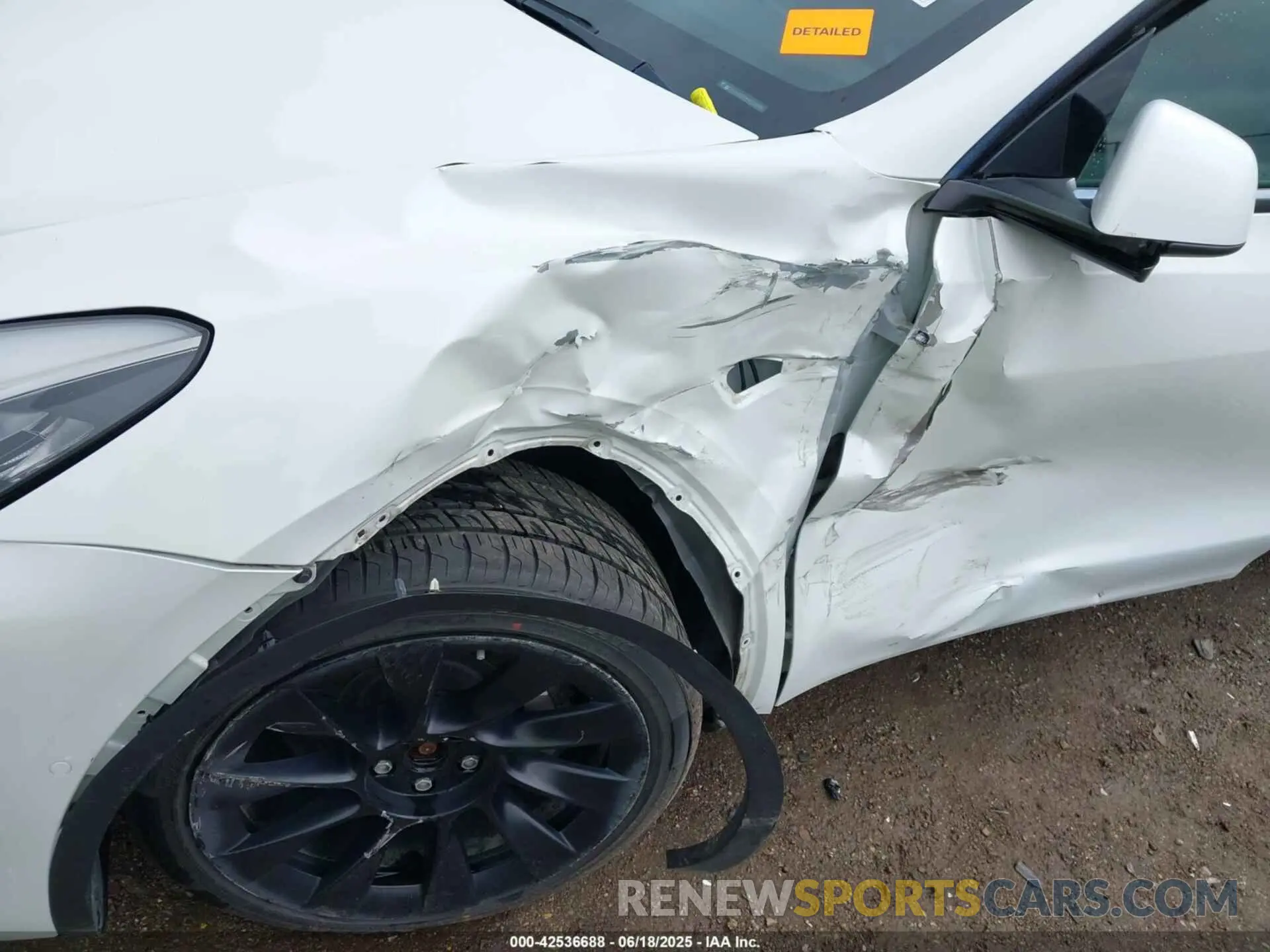6 fotografías del automóvil dañado 5YJYGDEE8MF068886 TESLA MODEL Y 2021