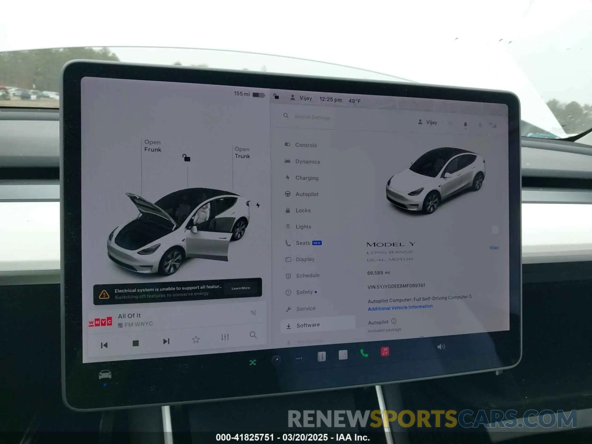 18 fotografías del automóvil dañado 5YJYGDEE8MF069391 TESLA MODEL Y 2021