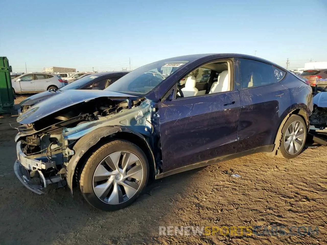 1 fotografías del automóvil dañado 5YJYGDEE8MF071822 TESLA MODEL Y 2021