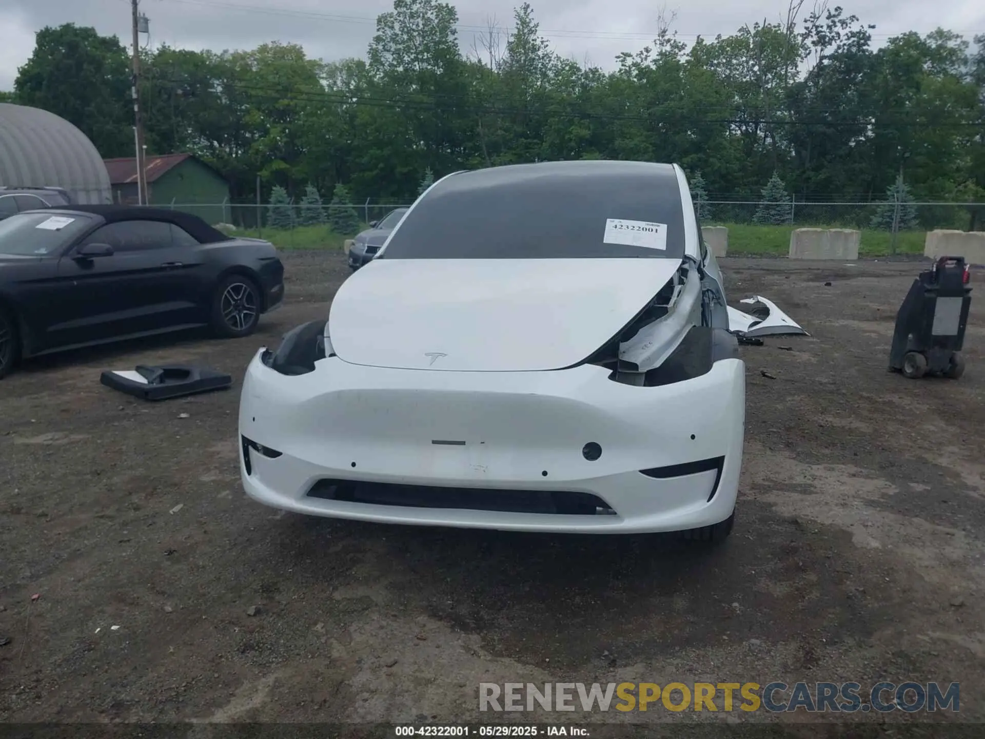 6 fotografías del automóvil dañado 5YJYGDEE8MF085574 TESLA MODEL Y 2021