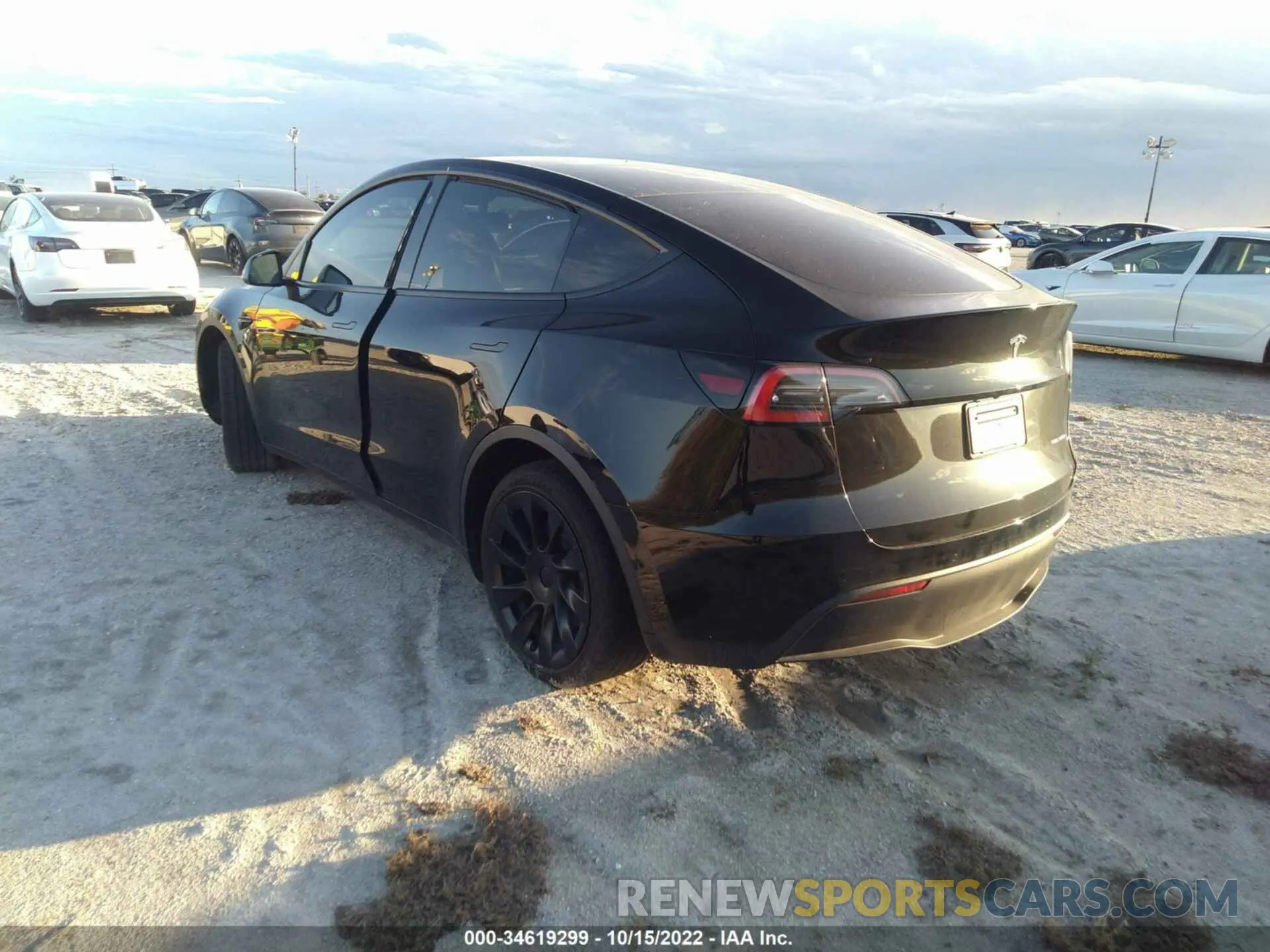 3 fotografías del automóvil dañado 5YJYGDEE8MF092539 TESLA MODEL Y 2021