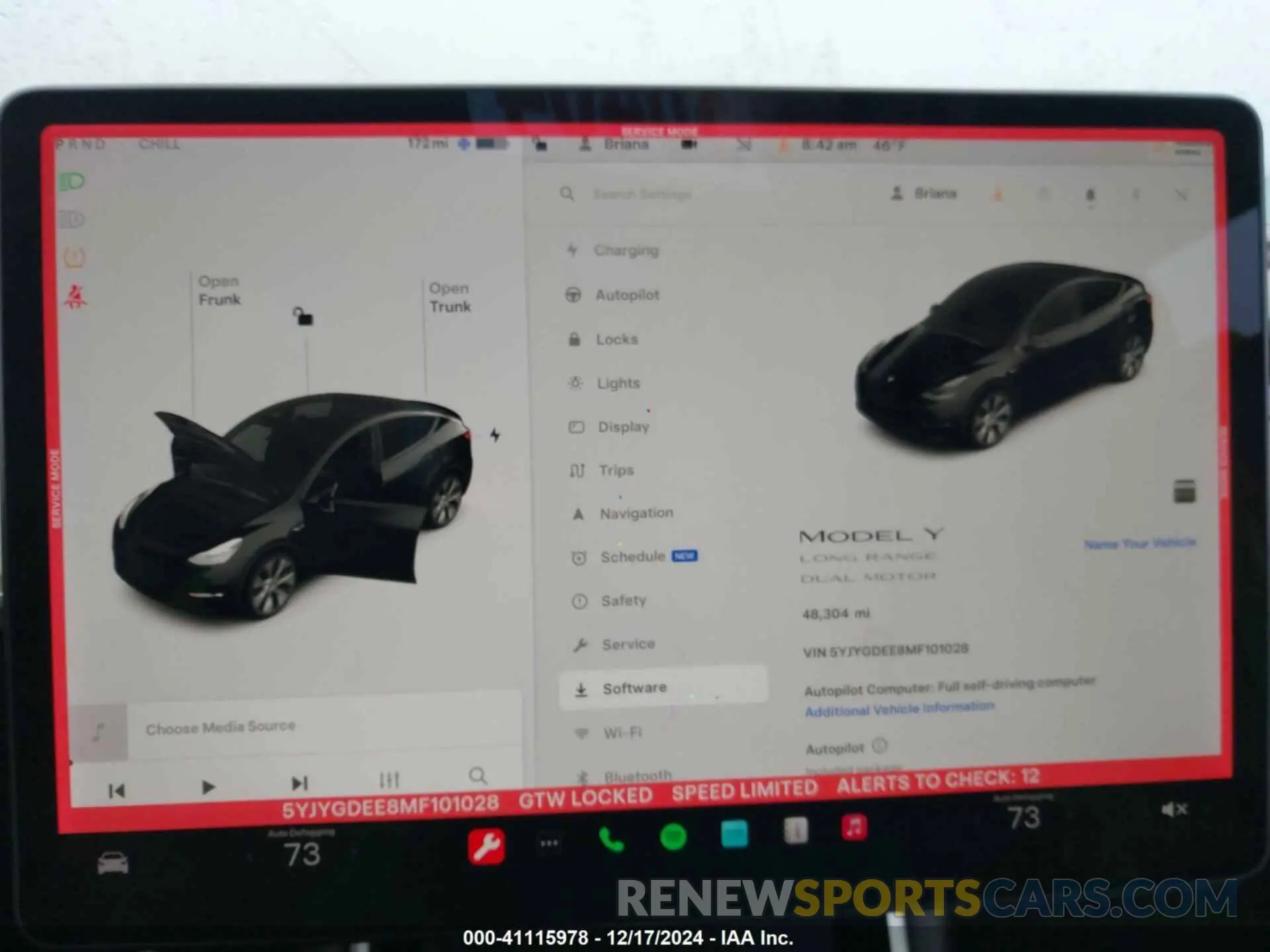 19 fotografías del automóvil dañado 5YJYGDEE8MF101028 TESLA MODEL Y 2021
