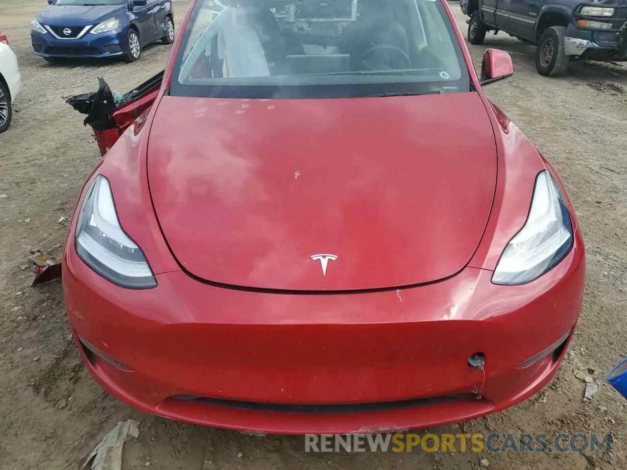 11 fotografías del automóvil dañado 5YJYGDEE8MF118377 TESLA MODEL Y 2021