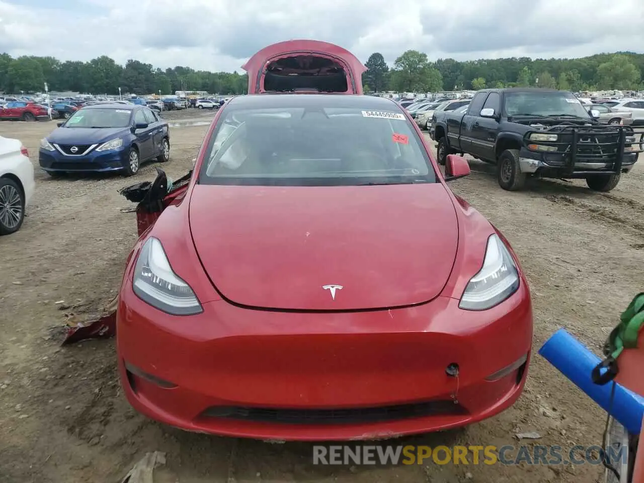 5 fotografías del automóvil dañado 5YJYGDEE8MF118377 TESLA MODEL Y 2021