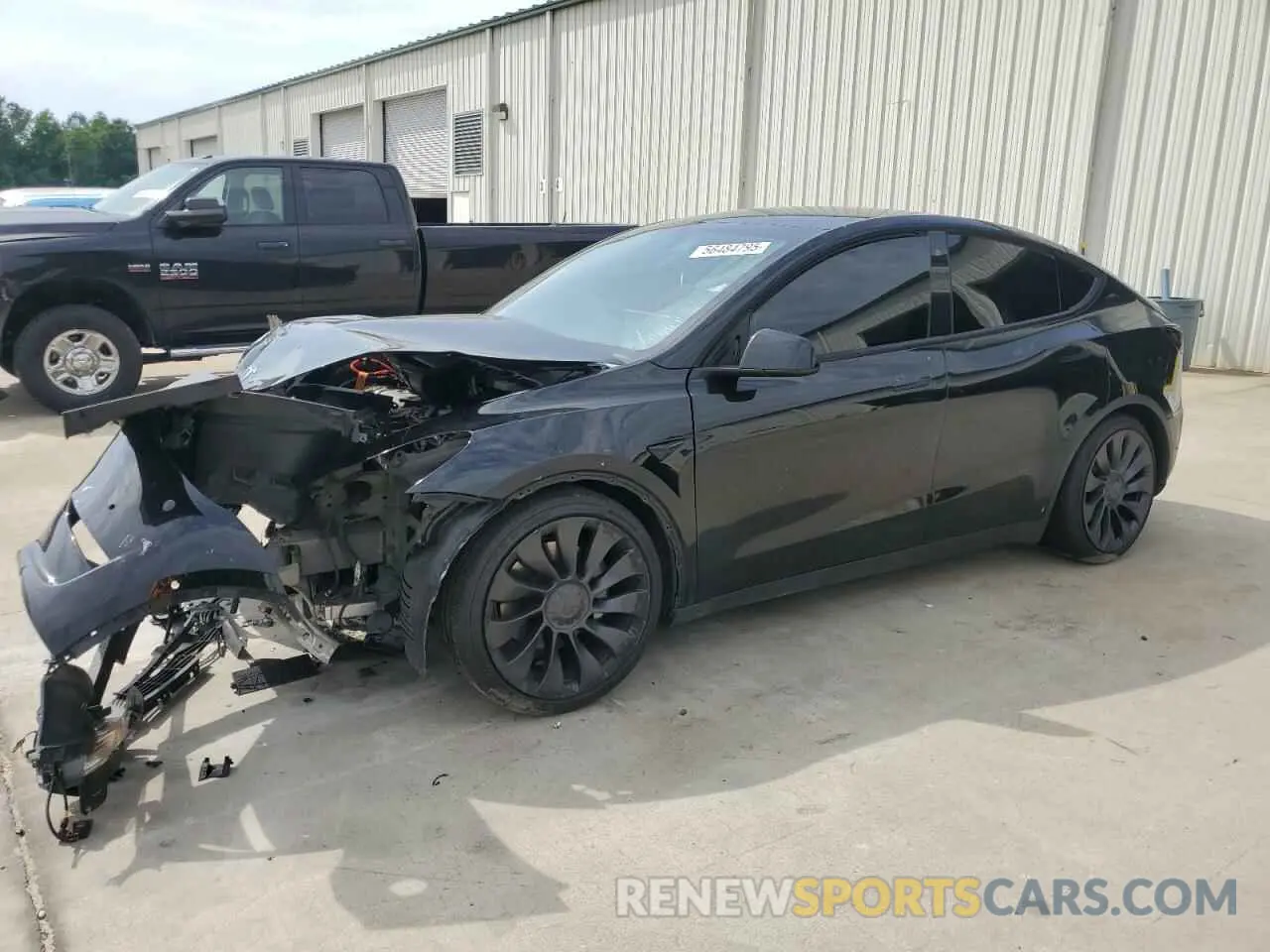 1 fotografías del automóvil dañado 5YJYGDEE8MF120291 TESLA MODEL Y 2021