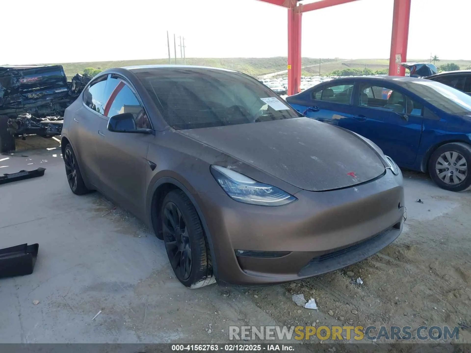 1 fotografías del automóvil dañado 5YJYGDEE8MF140038 TESLA MODEL Y 2021