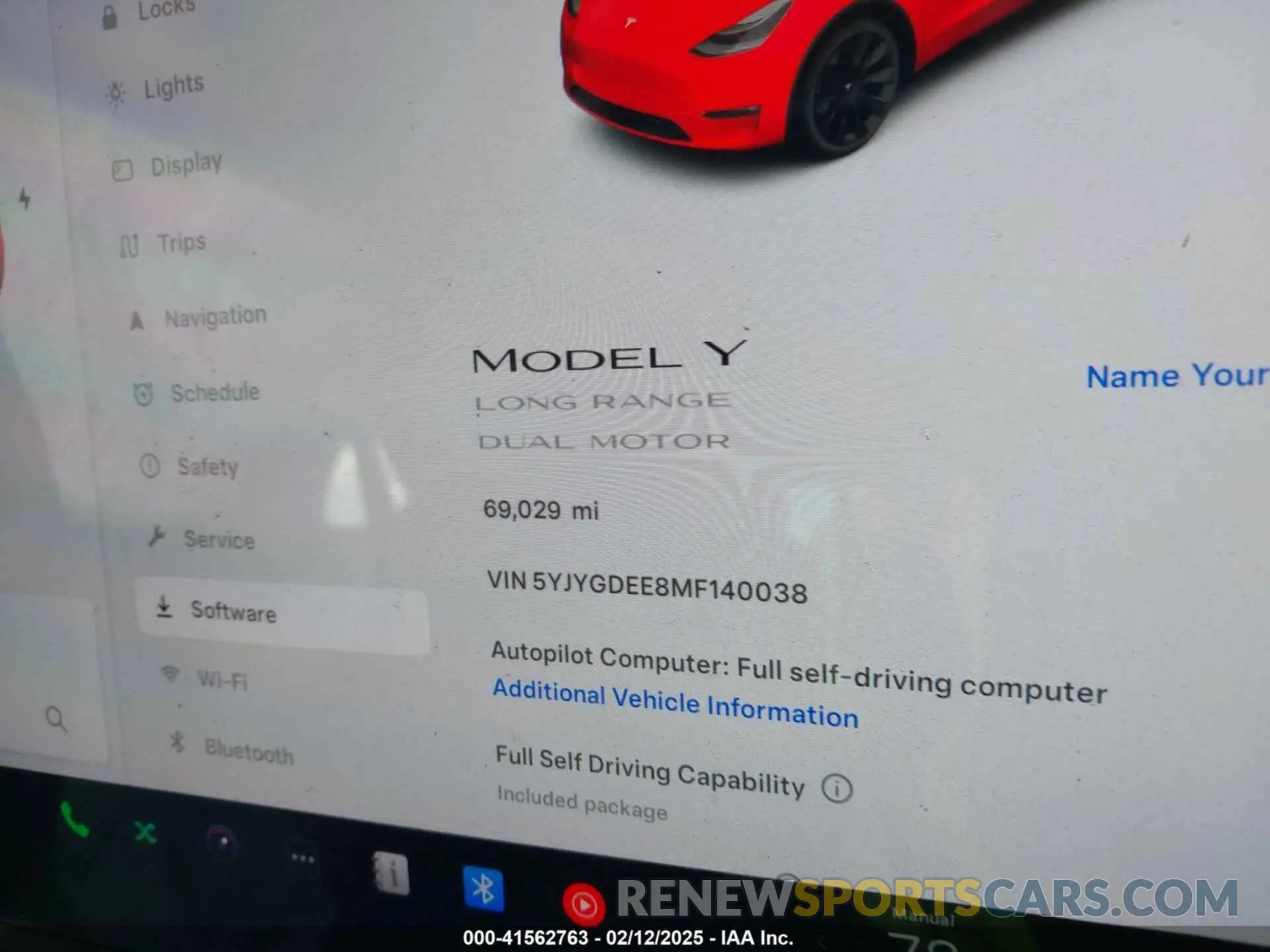 14 fotografías del automóvil dañado 5YJYGDEE8MF140038 TESLA MODEL Y 2021
