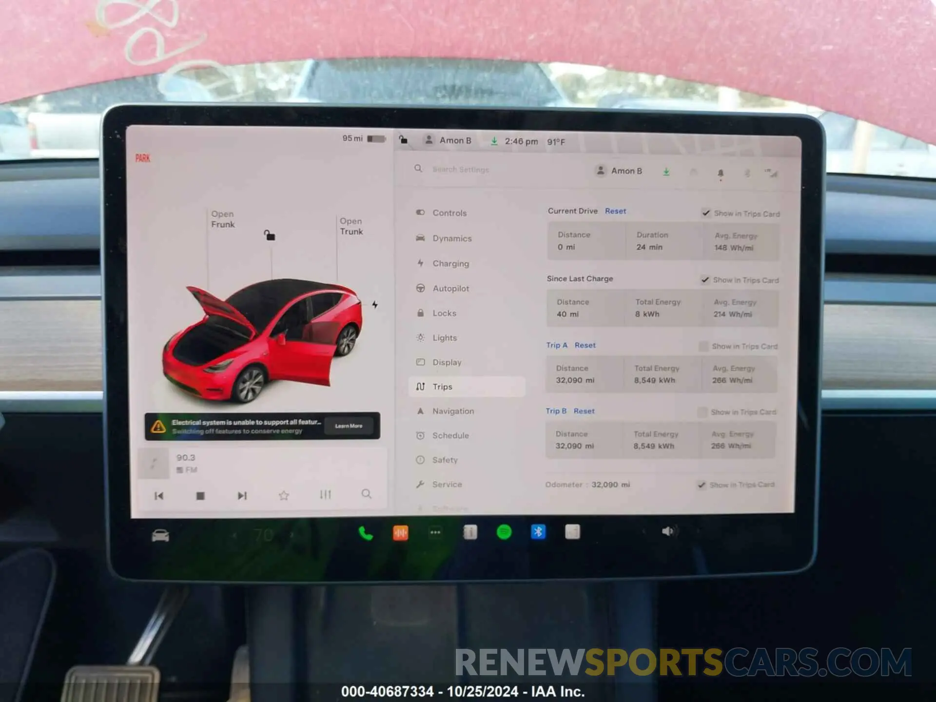 18 fotografías del automóvil dañado 5YJYGDEE8MF140458 TESLA MODEL Y 2021
