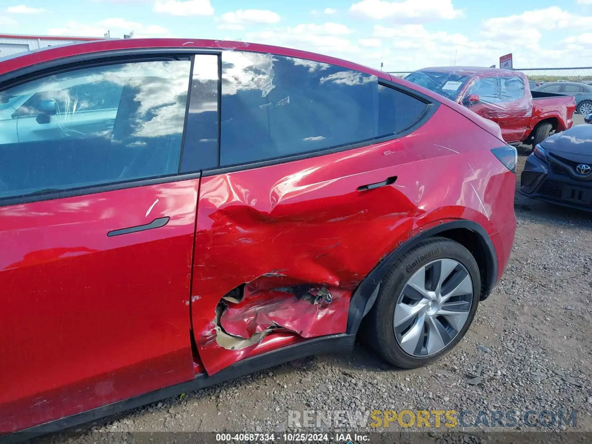 6 fotografías del automóvil dañado 5YJYGDEE8MF140458 TESLA MODEL Y 2021