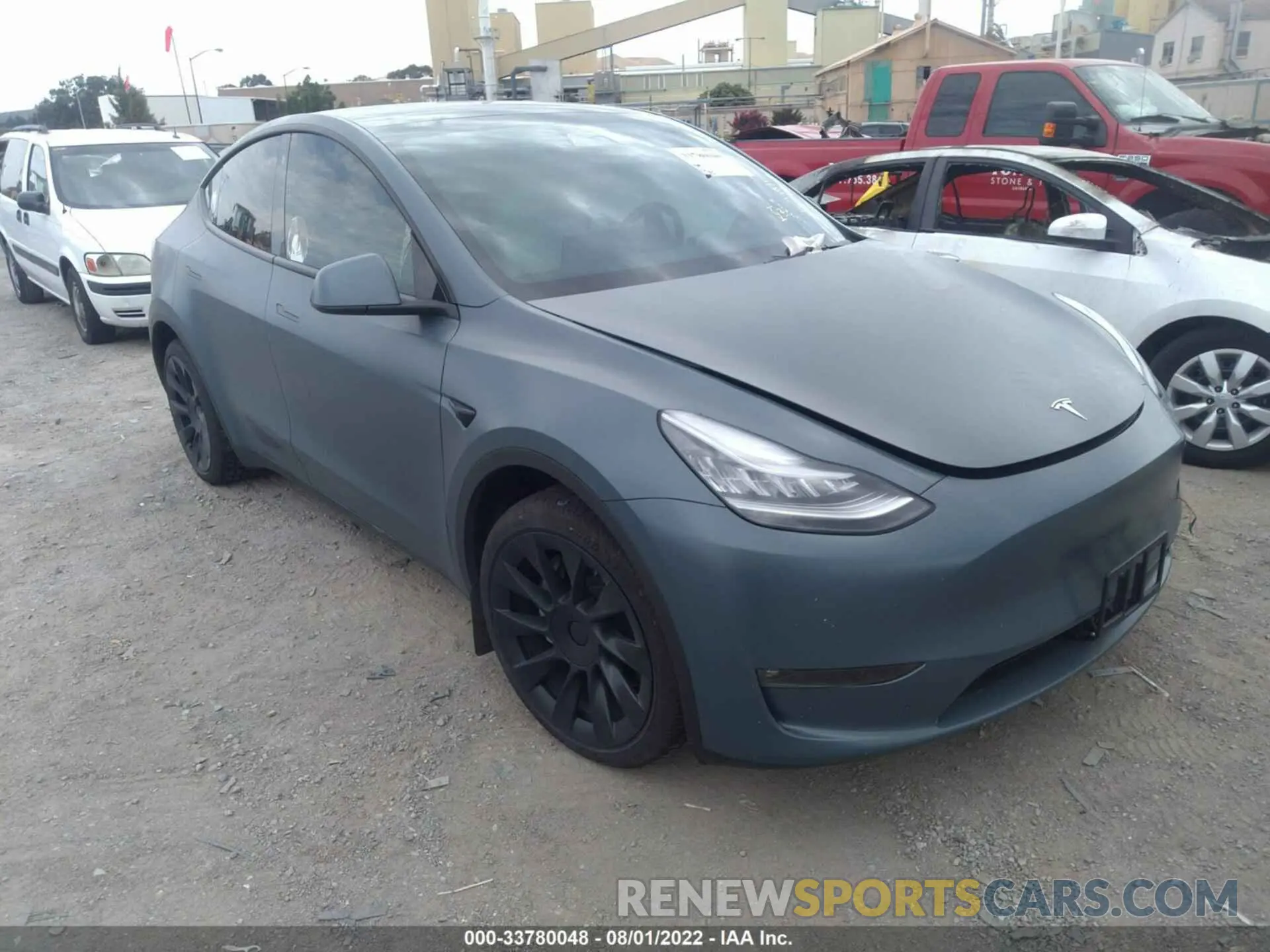 1 fotografías del automóvil dañado 5YJYGDEE8MF154053 TESLA MODEL Y 2021