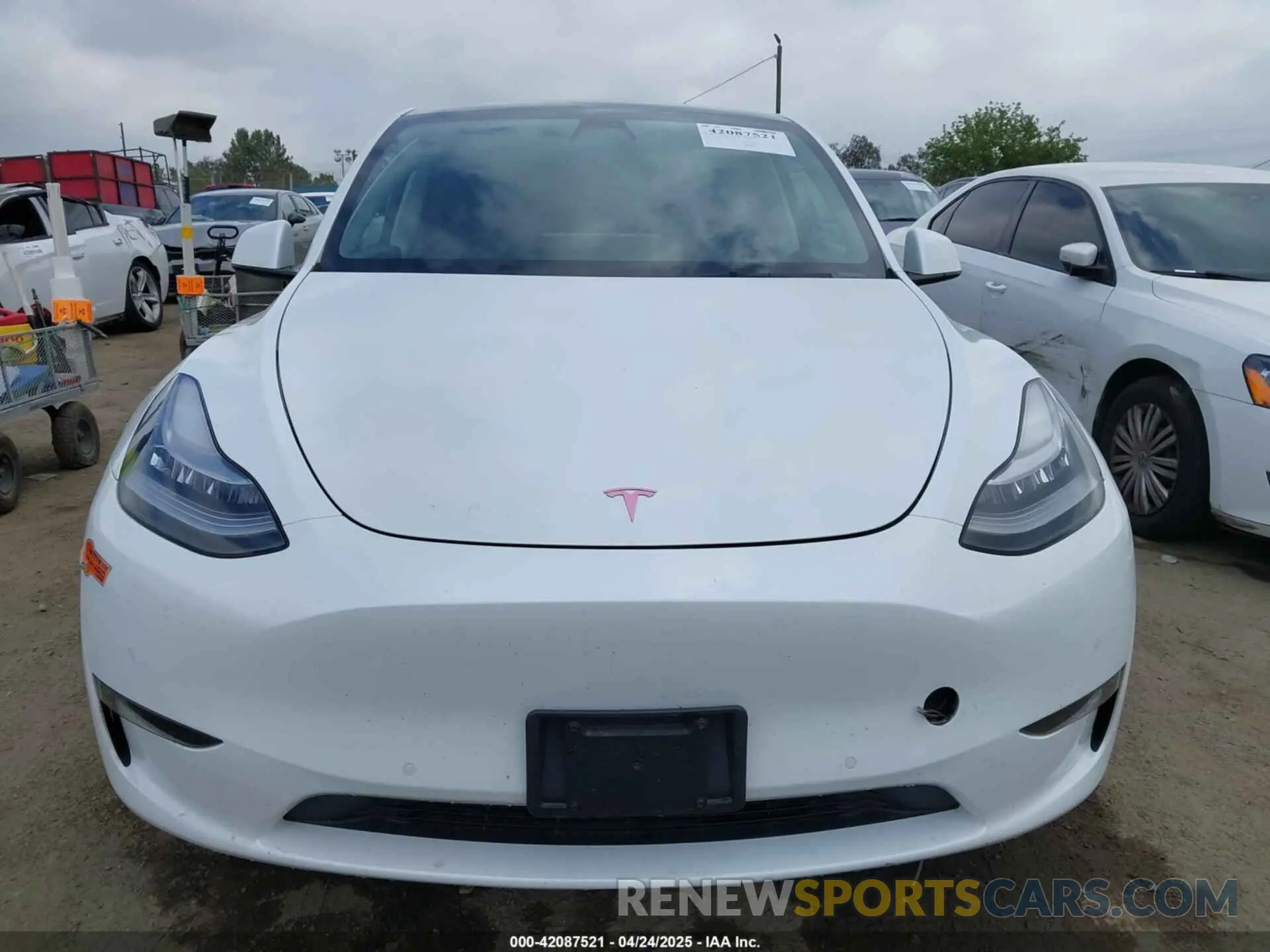 13 fotografías del automóvil dañado 5YJYGDEE8MF199686 TESLA MODEL Y 2021