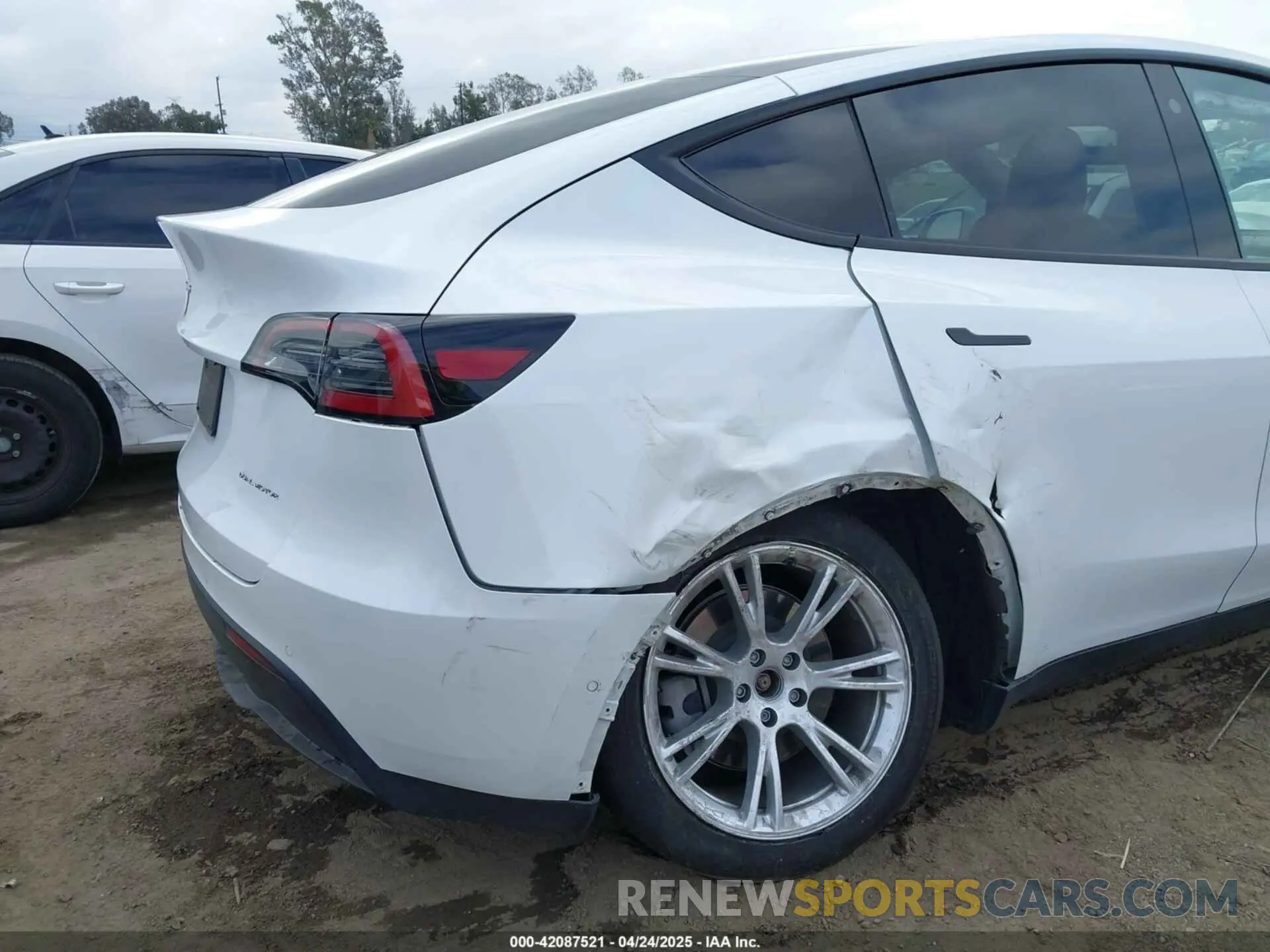 6 fotografías del automóvil dañado 5YJYGDEE8MF199686 TESLA MODEL Y 2021