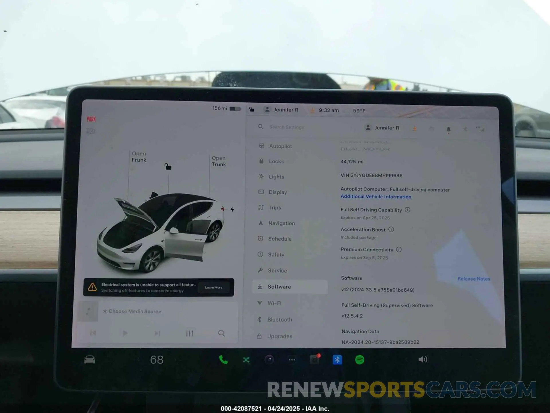 7 fotografías del automóvil dañado 5YJYGDEE8MF199686 TESLA MODEL Y 2021