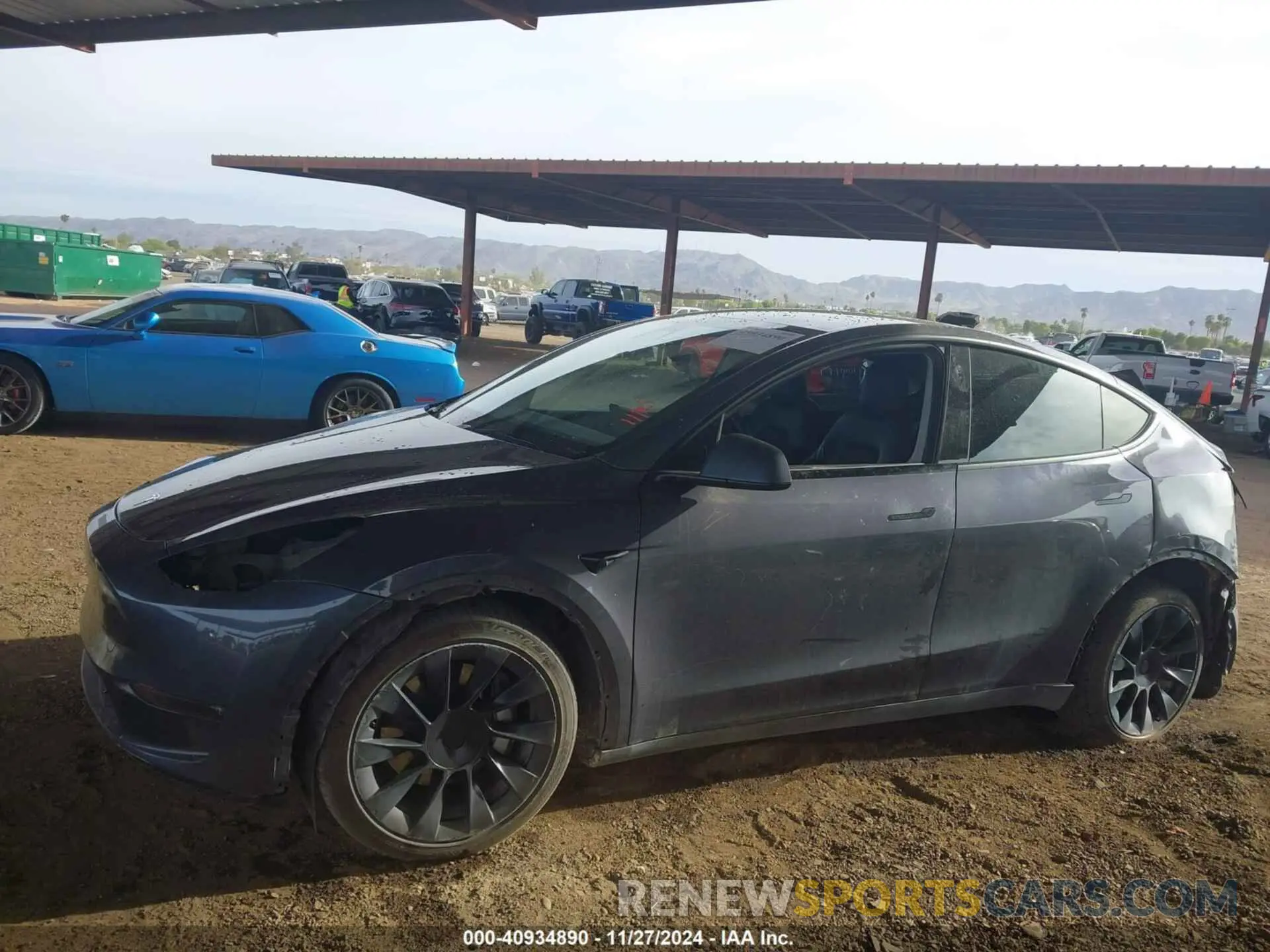 13 fotografías del automóvil dañado 5YJYGDEE8MF200464 TESLA MODEL Y 2021