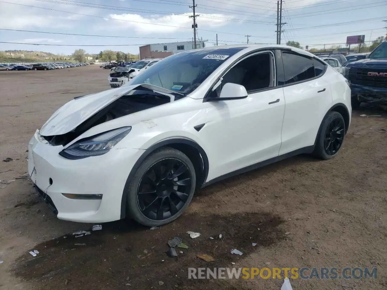 1 fotografías del automóvil dañado 5YJYGDEE8MF207009 TESLA MODEL Y 2021