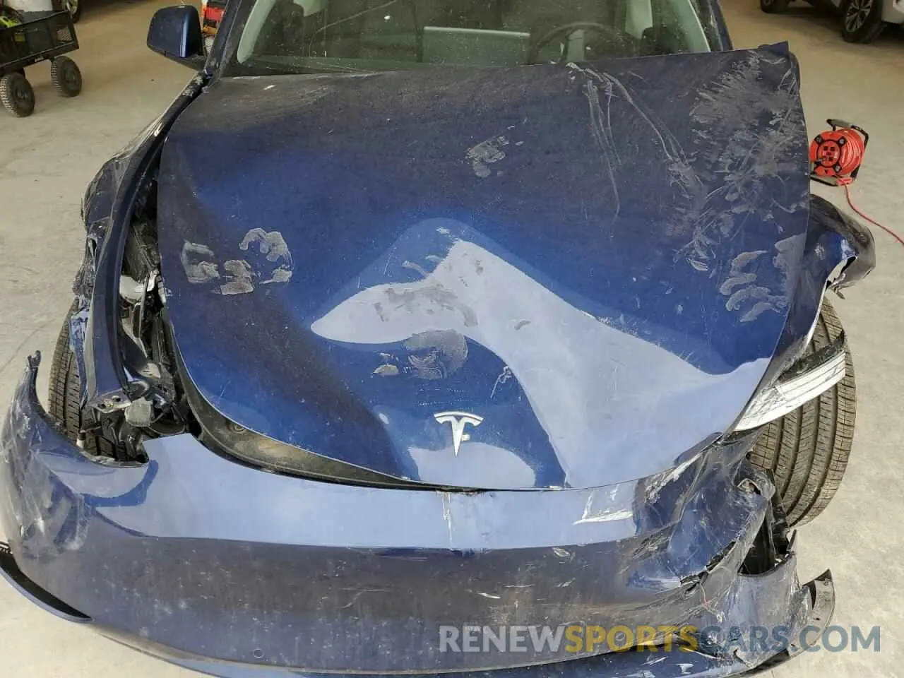 11 fotografías del automóvil dañado 5YJYGDEE8MF208063 TESLA MODEL Y 2021